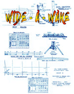 full size printed plan scale 2"= 1foot clinker built boat "wide­ - a­ – wake" steam power for radio control