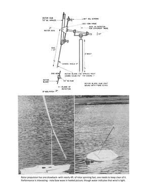 build a 34" sailboat for beginners full size printed plan and building article