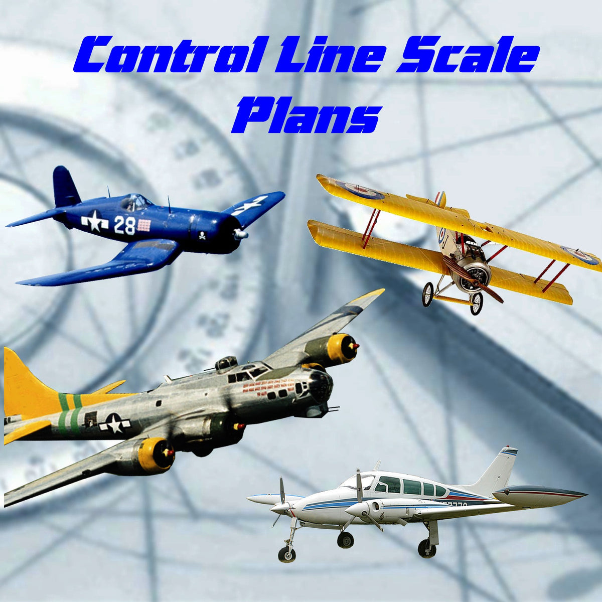 Control Line Scale model airplanes plans – Vintage Model Plans