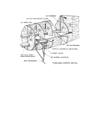 Full Size Printed Plans  Control Line  Scale 1:12 F4F-3 Grumman WILDCAT detailed plans