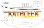 Full Size Printed Plans 1:10 scale for a 30 foot clinker built motor yacht