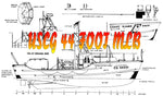 United States Coast Guard 44-Foot Motor Lifeboat 1:12 Scale Printed Plans