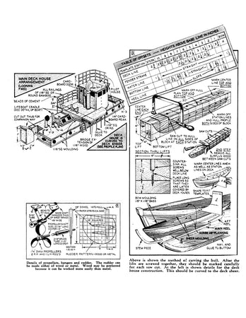 Full Size Printed Plan U.S. COAST GUARD PATROL BOAT Scale 1:48 Display or modify for operation