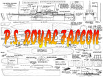 Full Size Printed Plans Near Scale 1:144  Paddle Wheeler P,S, Royal Falcon Suitable for radio control