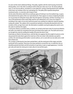 printed full size drawings 1886 daimler scale 1:12  length 8”  width 4 ¼”  height 5