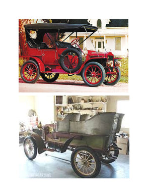 Full Size Printed Plans with Article 1905 White Steam Car