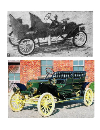 full size printed plans stanley steamer scale 1:16  l 8 ¾”  w 4 ¼”