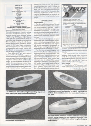 full size printed plan sports scale harbor tug length 22 " suitable for 2 channel radio control