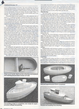 full size printed plan sports scale harbor tug length 22 " suitable for 2 channel radio control