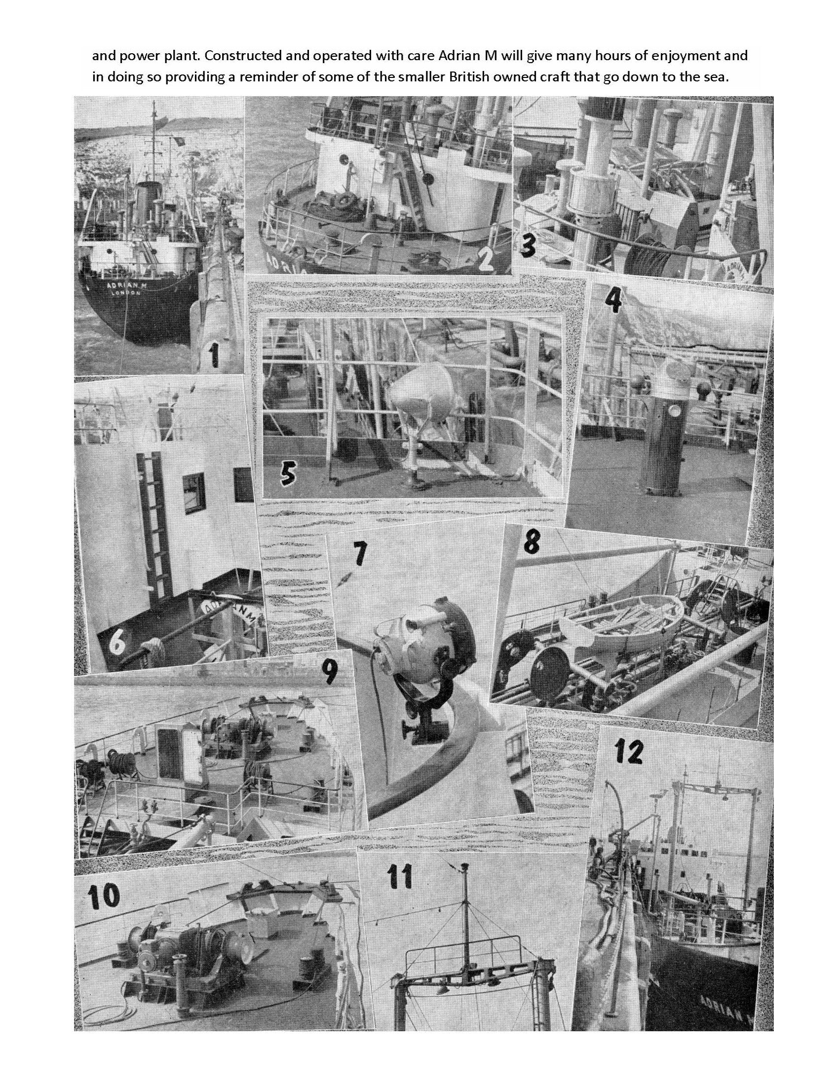 full size printed plan and article small coastal tanker 1:72 scale 36" adrian m suitable for radio control