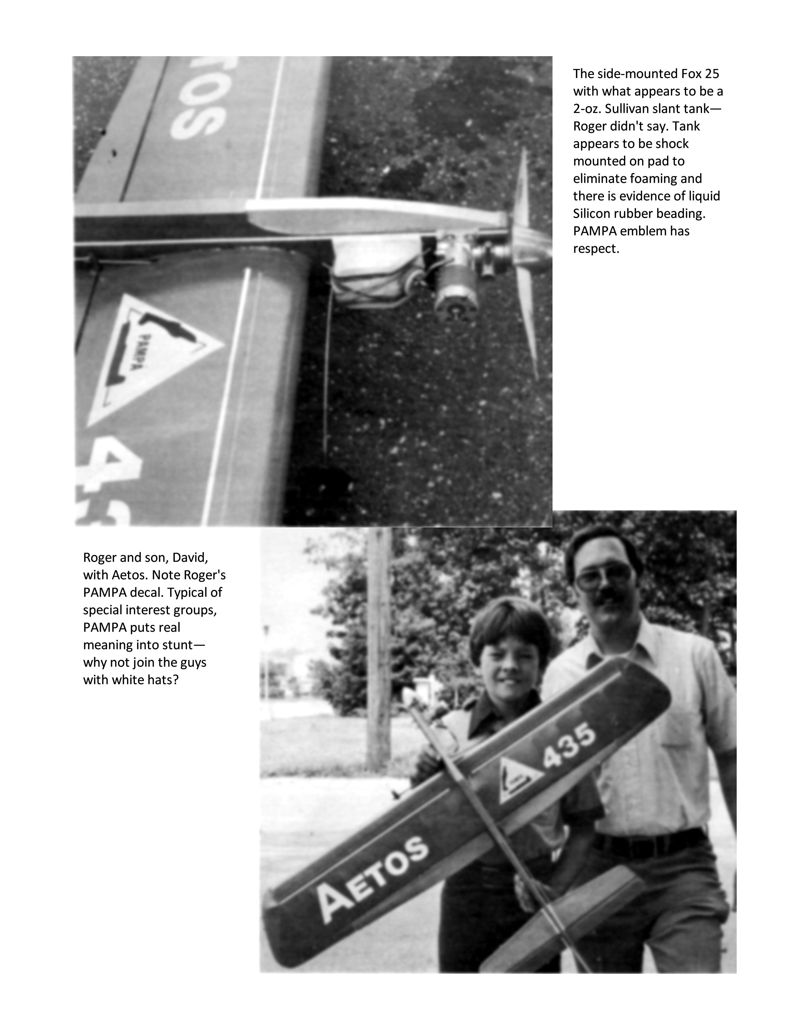 printed plan vintage 1973 control line stunter "aetos" profile look does not stop its performance.