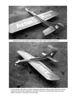 printed plan vintage 1973 control line stunter "aetos" profile look does not stop its performance.
