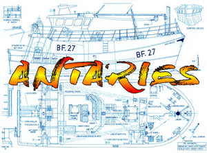 this is for full size printed plans motor fishing vessel  scale 1:25 r/c