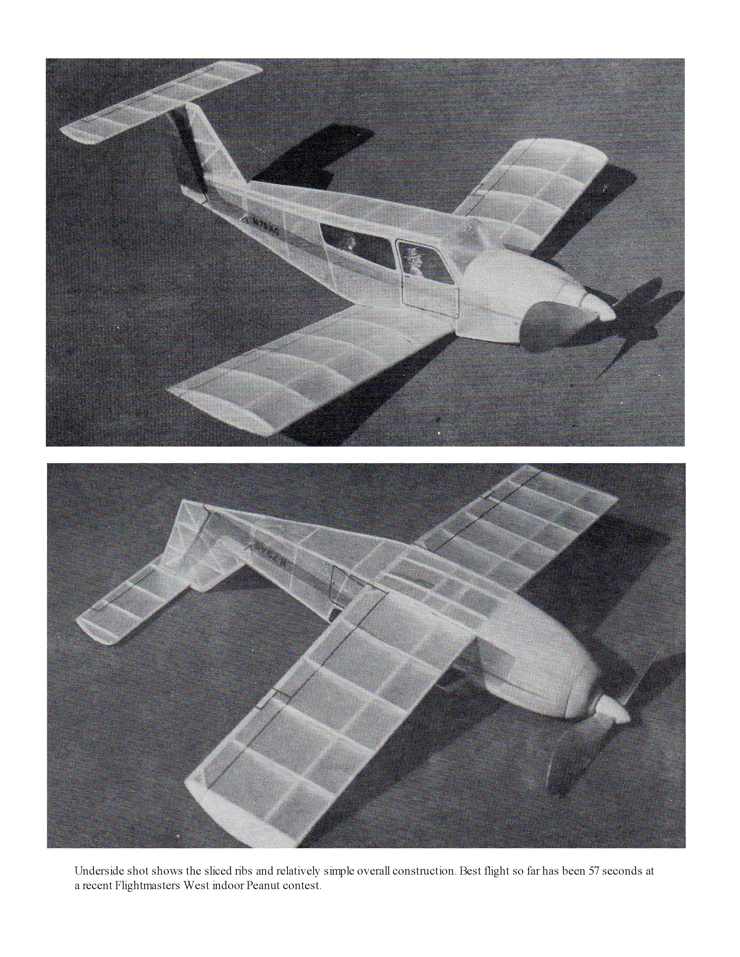 full size printed peanut scale plans bellanca aries t-250  slab-sided fuselage, which lends itself to simple lightweight peanut