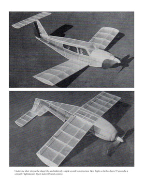 full size printed peanut scale plans bellanca aries t-250  slab-sided fuselage, which lends itself to simple lightweight peanut