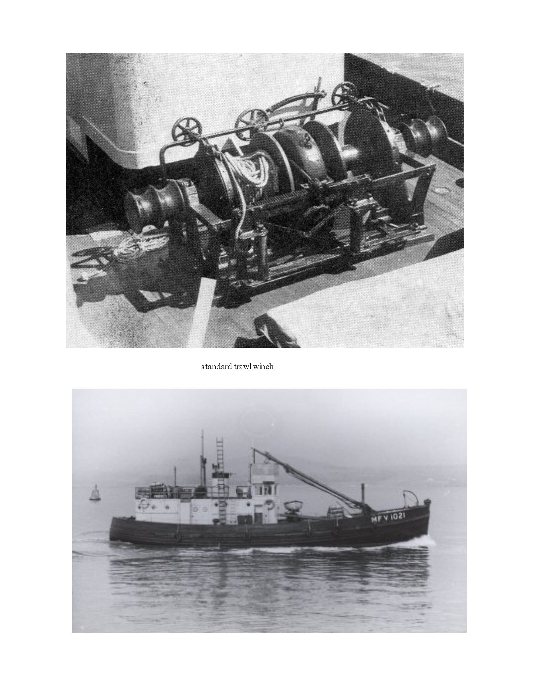full size printed plan scale 1/32 admiralty 75' m.f.v fishing boat suitable for radio control