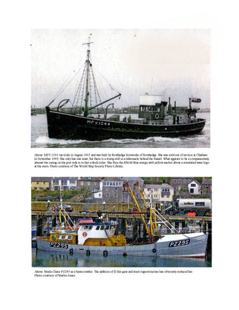full size printed plans to build a admiralty 90 foot motor fishing vessel