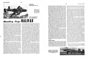 full size printed plans scale 1:24  control line handley page halifax no difficulty in building the model.