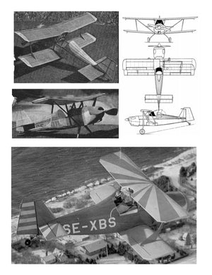 full size printed peanut scale plans andreason ba-4b all seem to look right and fly right also.