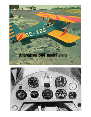 full size printed peanut scale plans andreason ba-4b all seem to look right and fly right also.