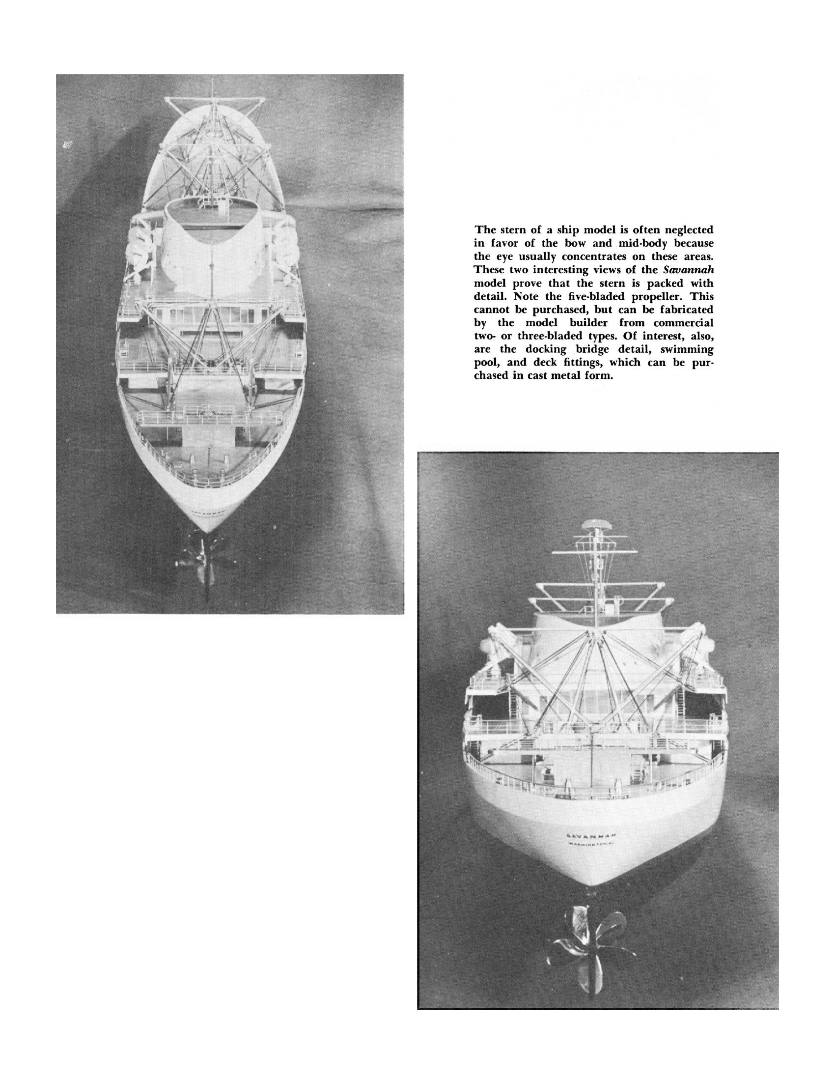 full size printed plans scale 1:192 n.s. savannah  atomic liner suitable for radio control or display