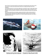 full size printed plan to build a 1:96 scale polaris type submarine suitable for radio control