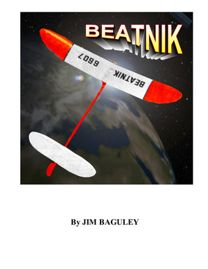 full size printed plan from 1960 freeflight beatnick  w/s 66" construction is very simple