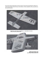 full size printed plan control line stunter “big tiger” stunts beautiful os 35 fp with muffler,