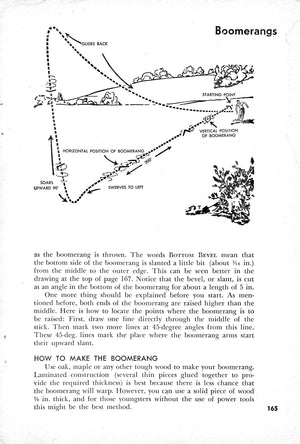 full size printed pattern how to make and throw boomerang
