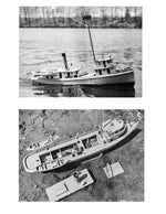 build a scale is 5/16"=1 ft., length is 35 ¼” and beam is 63/4 " r/c fishing boat full size printed plans