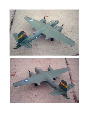 full size printed plan scale 1:16 control line martin b-26 marauder you may wish to convert to radio control
