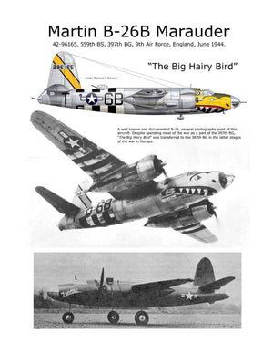 full size printed plan scale 1:16 control line martin b-26 marauder you may wish to convert to radio control