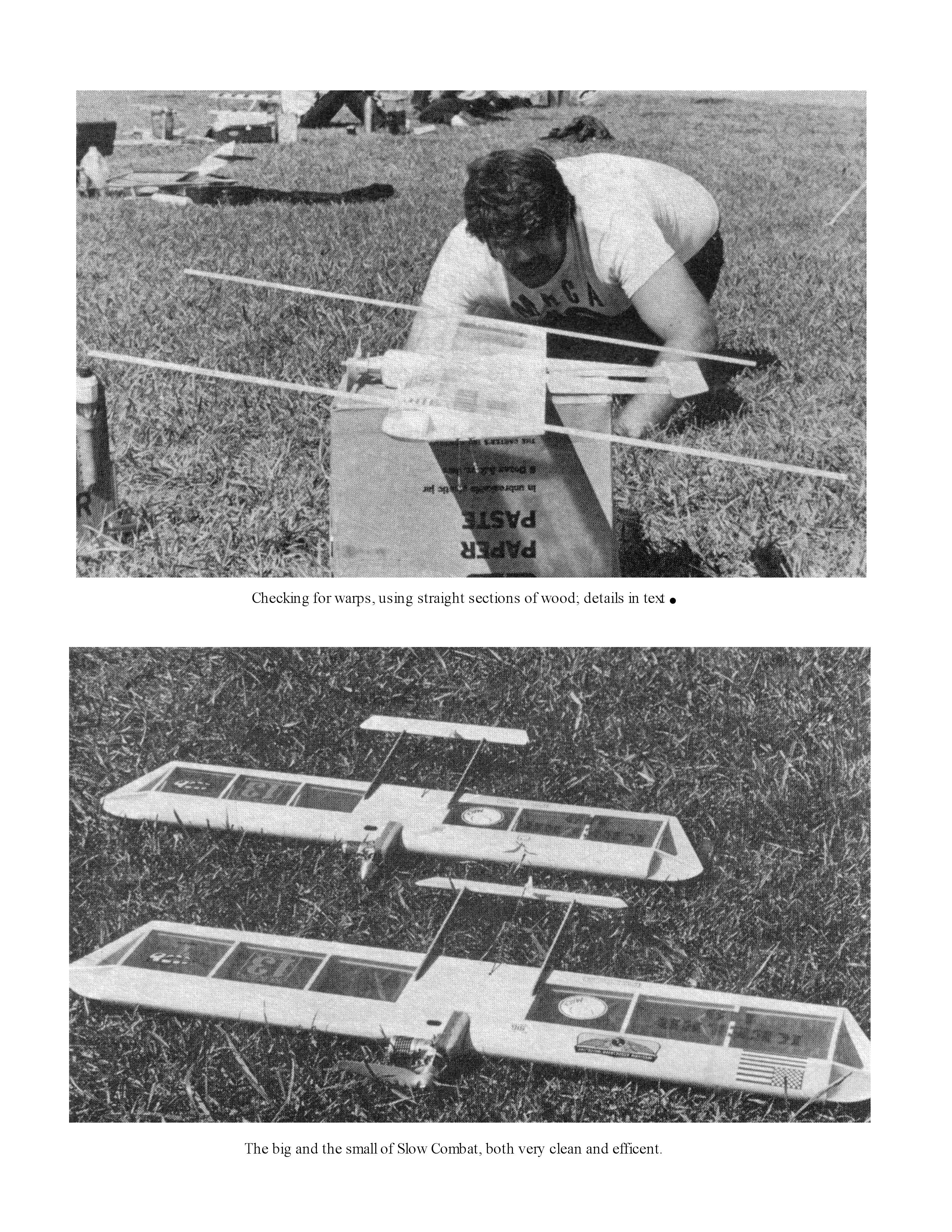 Bee Ware Projects Example Full Size Printed Plan & Building Notes Combat Plane Bee Ware WINGSPAN ...