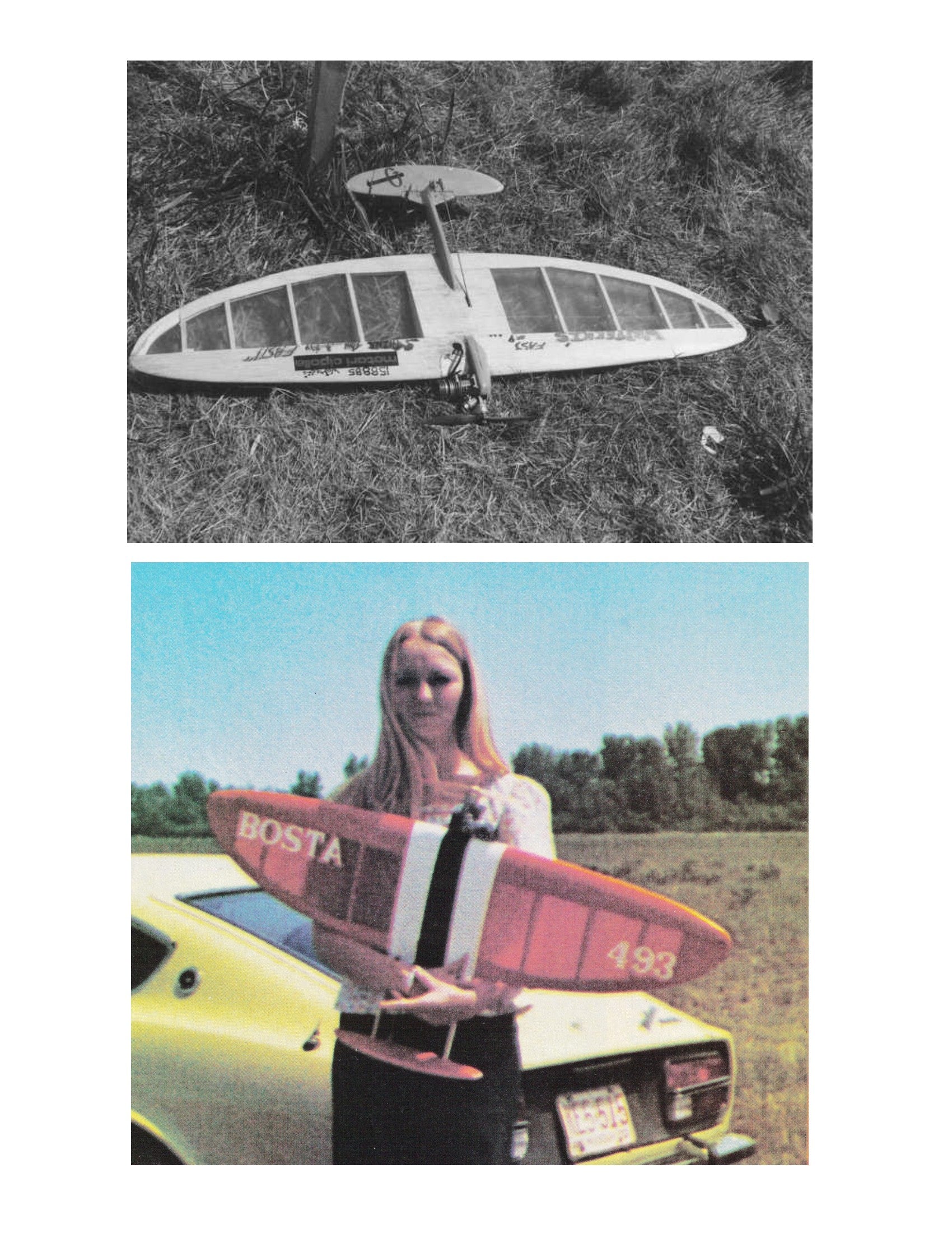 full size printed plan & building notes elliptical wing combat ship *bosta* w/s 38" engine .35