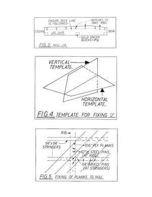 full size printed plans to build a 1:48 scale deep sea fishing ship "boston blenheim"