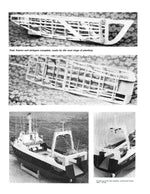 full size printed plans to build a 1:48 scale deep sea fishing ship "boston blenheim"