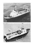 full size printed plans to build a 1:48 scale deep sea fishing ship "boston blenheim"