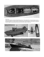 full size printed plans 1/32 semi-scale, 26 1/4 in long british power boat 70’ mgb
