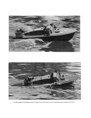 full size printed plans 1/32 semi-scale, 26 1/4 in long british power boat 70’ mgb