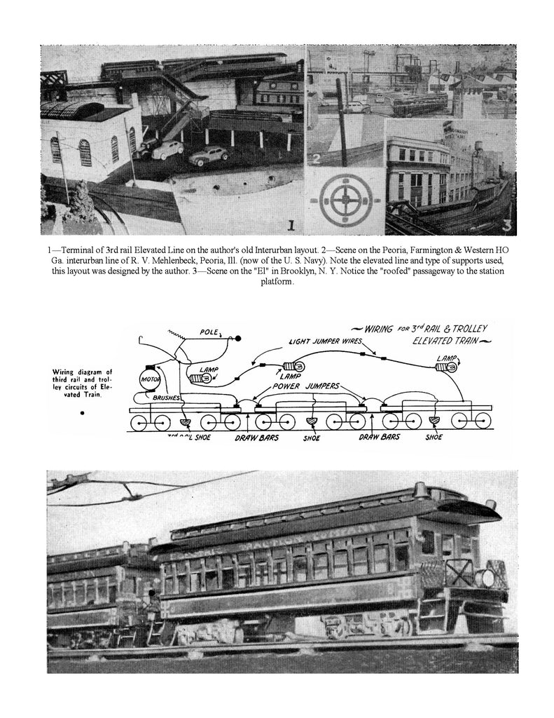 Full size printed plan Vintage 1942 Building an Elevated Train ...