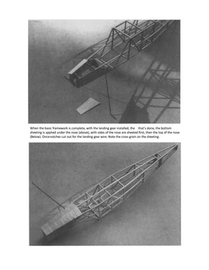full size printed plans wingspan 13 3/4" super fike