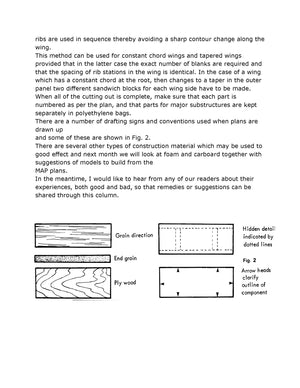 full size printed plans peanut scale "stinson reliant" five page article building from plans