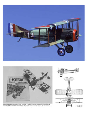 full size printed plans peanut scale "spad xiii" airplane can be so well known and popular that it gets completely over looked!