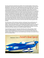 full size printed plans scale 2 3/16” = 1’  control line cassutt special ii