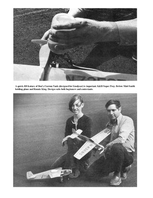 full size printed plan vintage 1973 1/8 scale profile goodyear racer "cassutt" wild, fast action