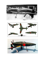 full size printed plan kyushu j7wl shinden scale 1:18  wingspan 24”  power rubber