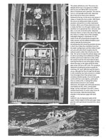 coast guard utility boat scale 1:9, 52 1/2", 20 to 25 cc full size printed plans and article for radio control