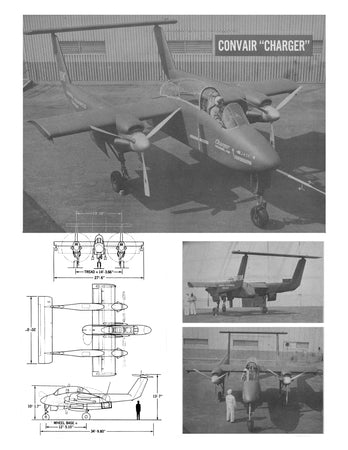 full size printed plans scale 1:12 control line ov-10 bronco  north american aviation corporation  na-300