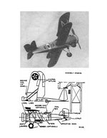 full size printed plans scale 1:16 control line curtiss helldiver navy - dive bomber