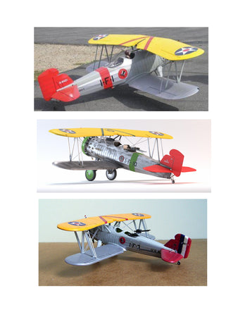 full size printed plans scale 1:16 control line curtiss helldiver navy - dive bomber